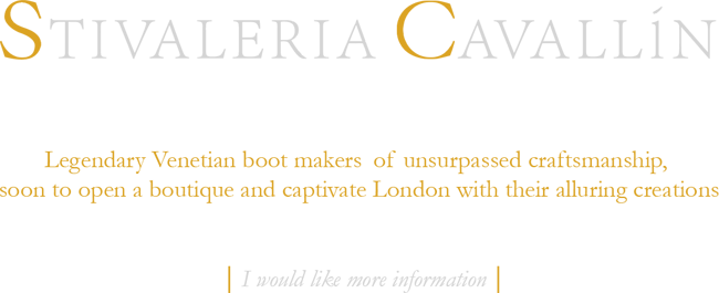 London - Venetian boot makers